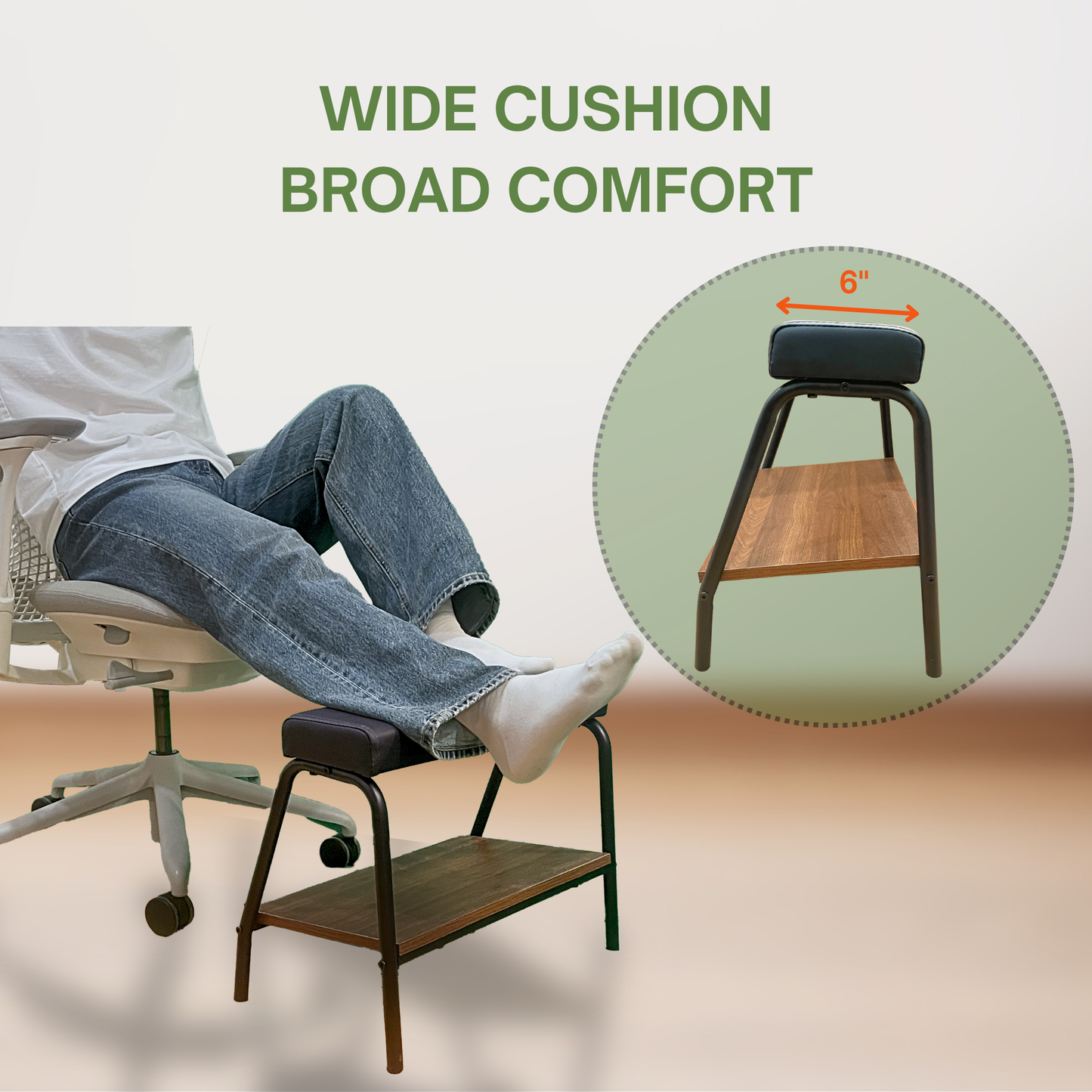 Double Step Foot Rest (Black)