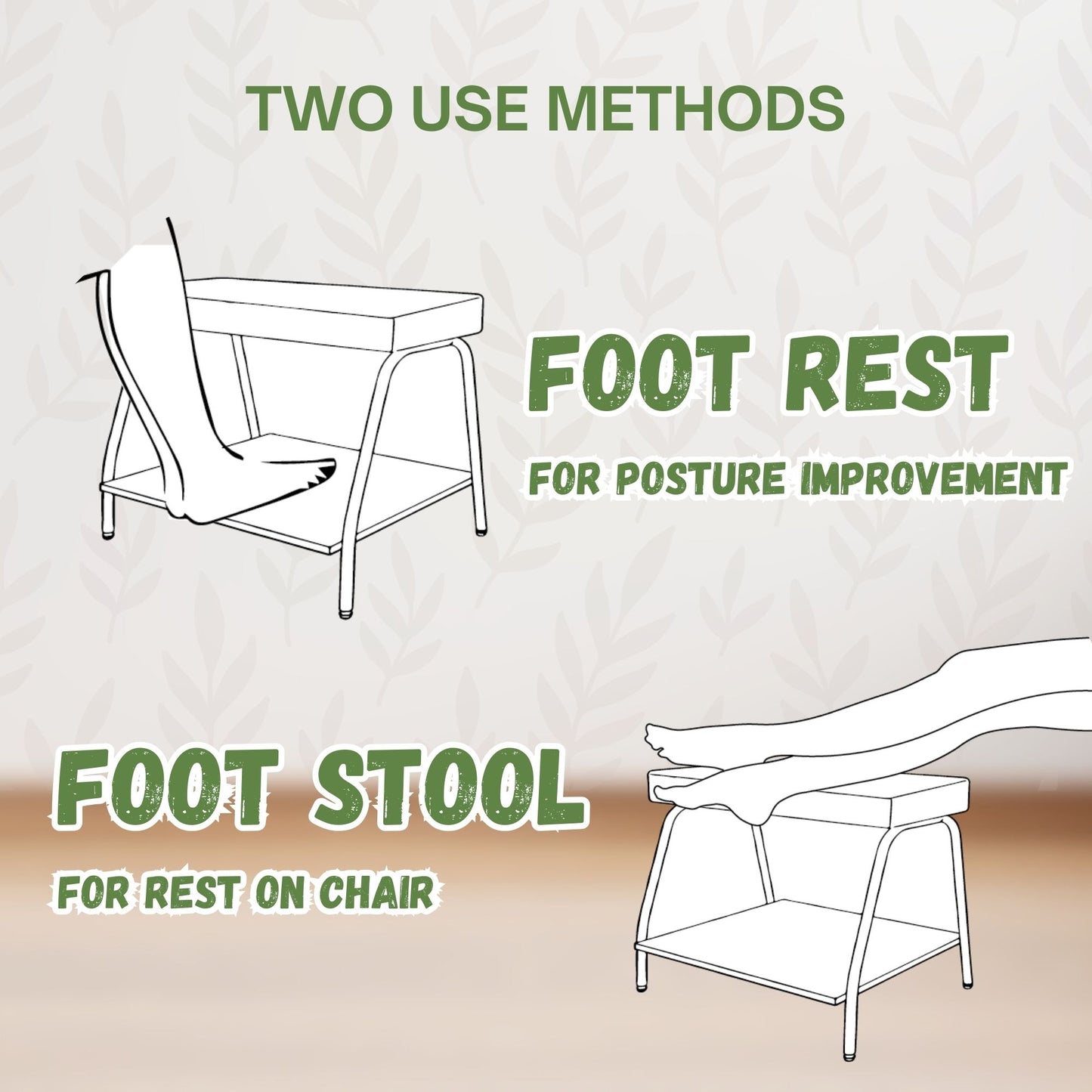 Double Step Foot Rest (White)