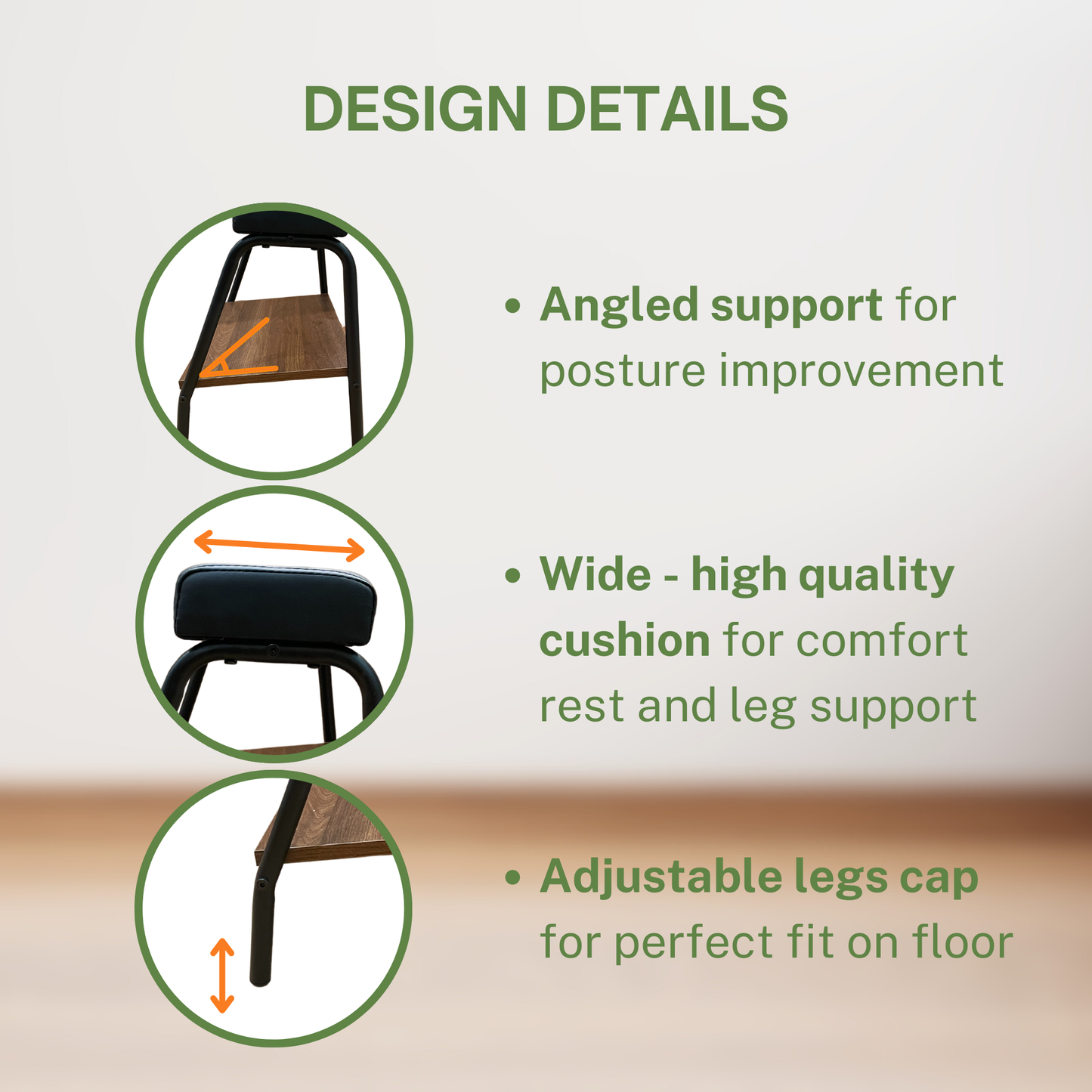Double Step Foot Rest (Black)