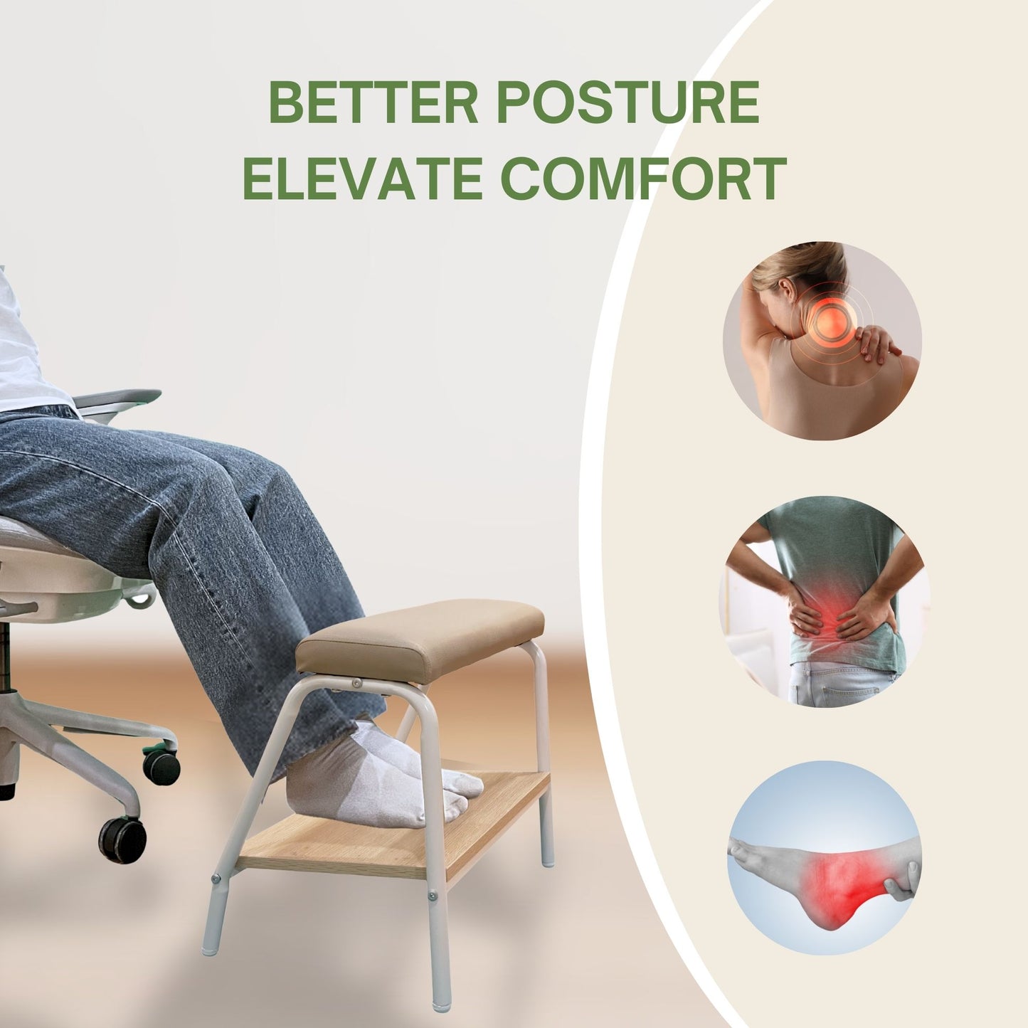 Double Step Foot Rest (White)